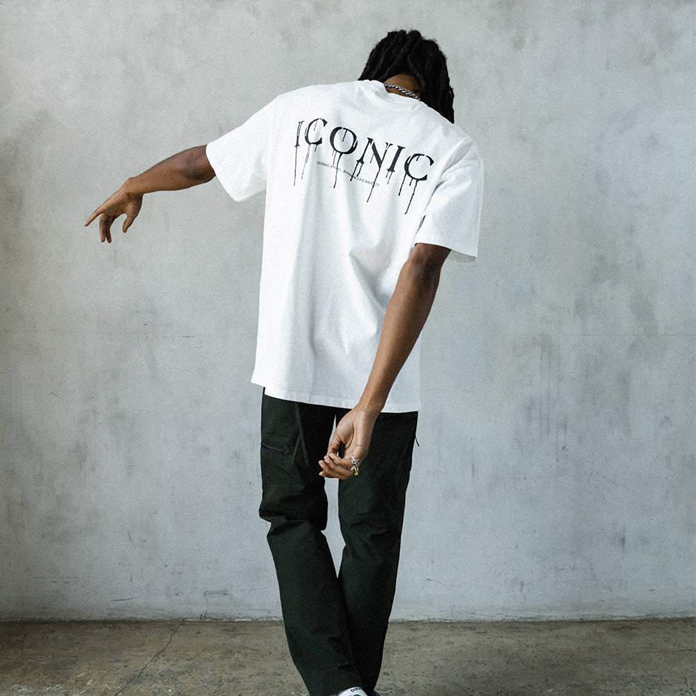 Iconic Drip Tee-Shirt White Back
